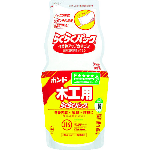 【TRUSCO】コニシ　ボンド木工用　らくらくパック　１ｋｇ（ポリ袋）　＃４０１６８